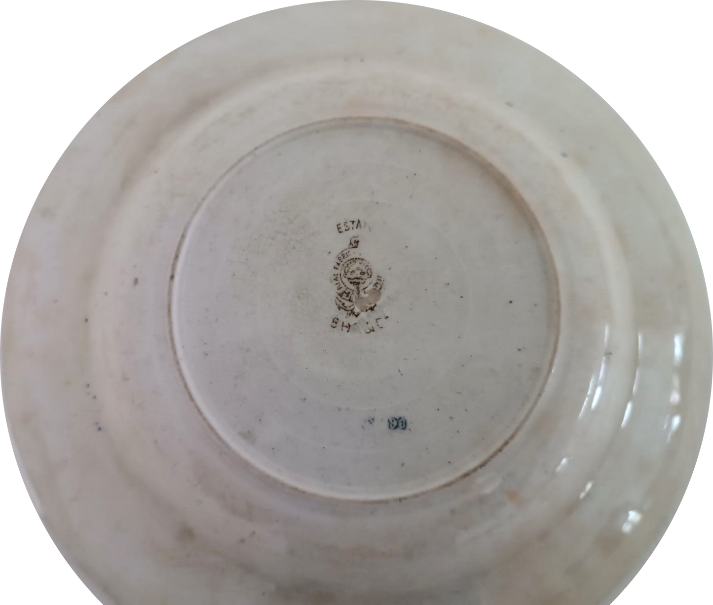 19th Century Sacavém Factory "Statue" Dish