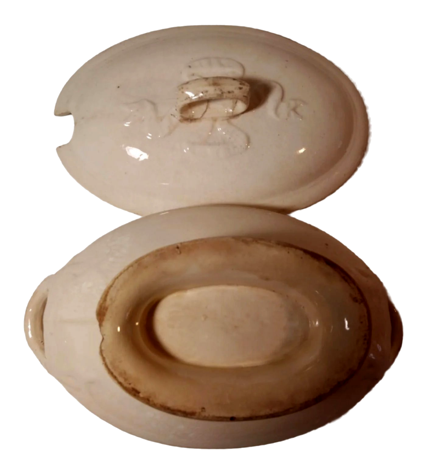 Antique 19th-Century Tureen with English Bow Design