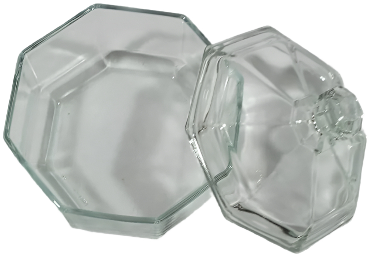 Bella Nova Italian Glass Candy Box – Vintage 1960s-1970s, 13 cm