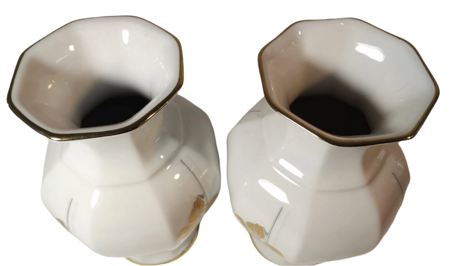 Elegant Pair of Vintage Filigree Vases (1960s–1970s)