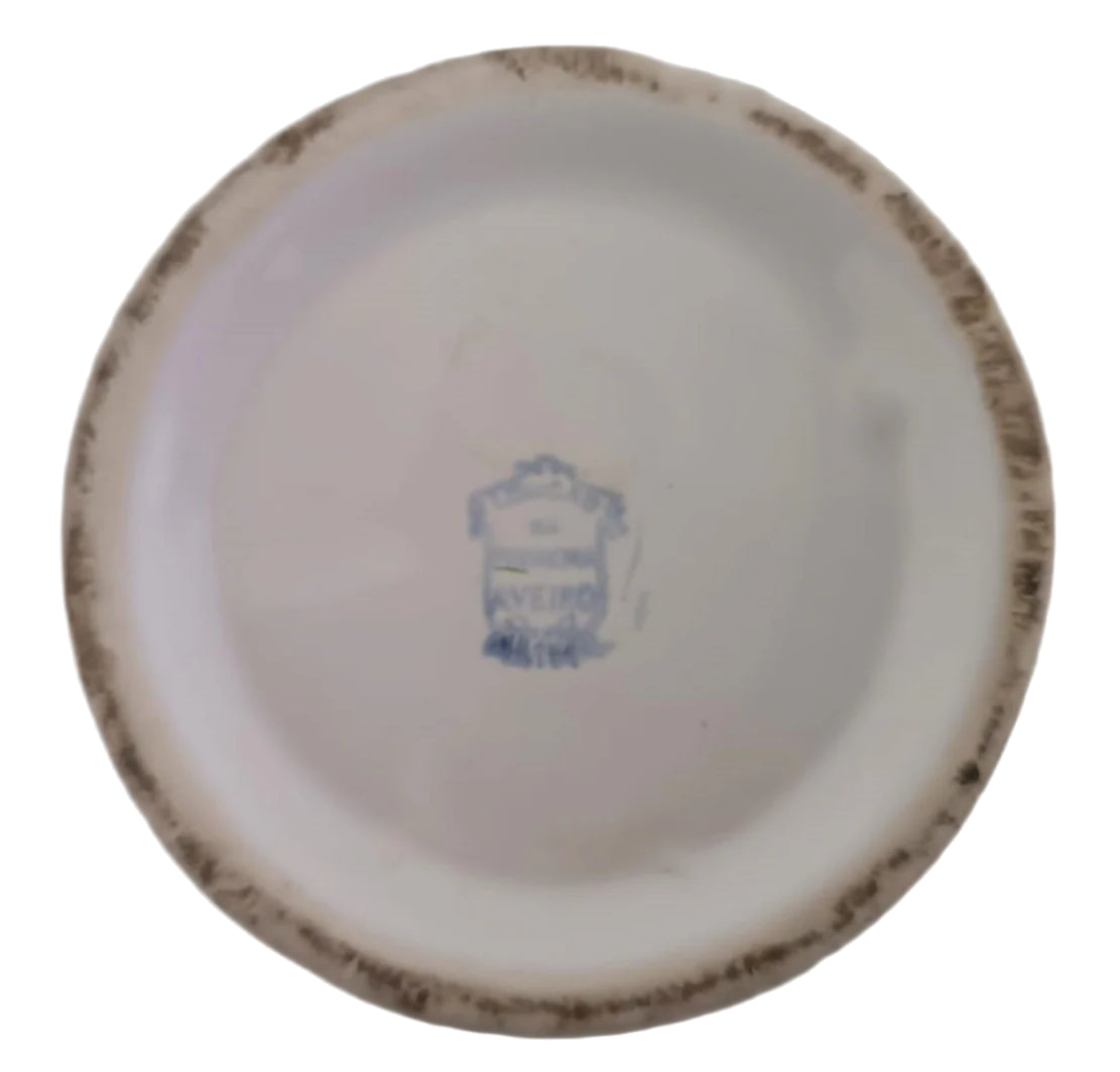 Hand-Painted Pot from Aveiro - 19th Century