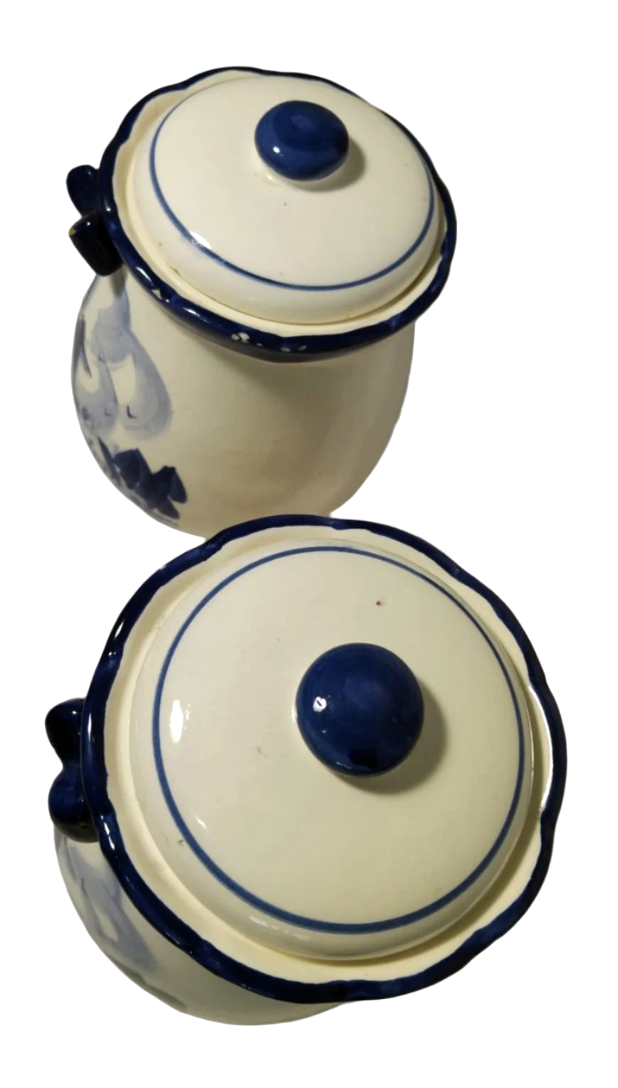 Pair of 19th-Century Portuguese Pharmacy Jars – Alcobaça Factory