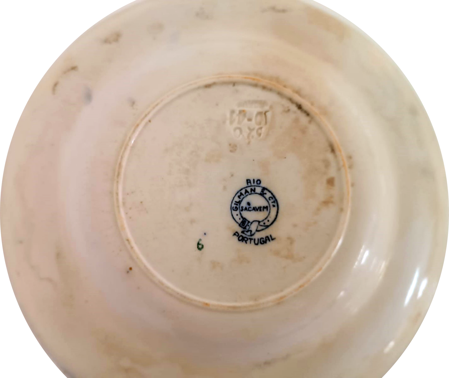 Rio Plate by Sacavém - 19th Century Blue Porcelain