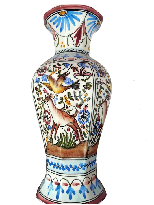 17th-Century Coimbra Ceramic Vase (1650–1680)