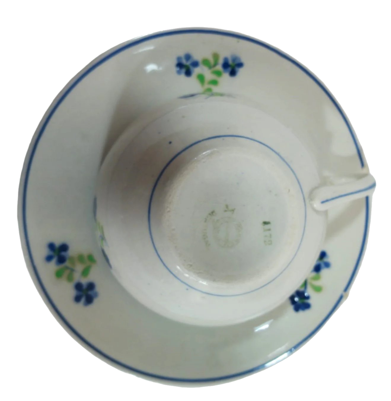 1900 Sacavém Floral Blue Dinnerware Set – 16-Piece Collection