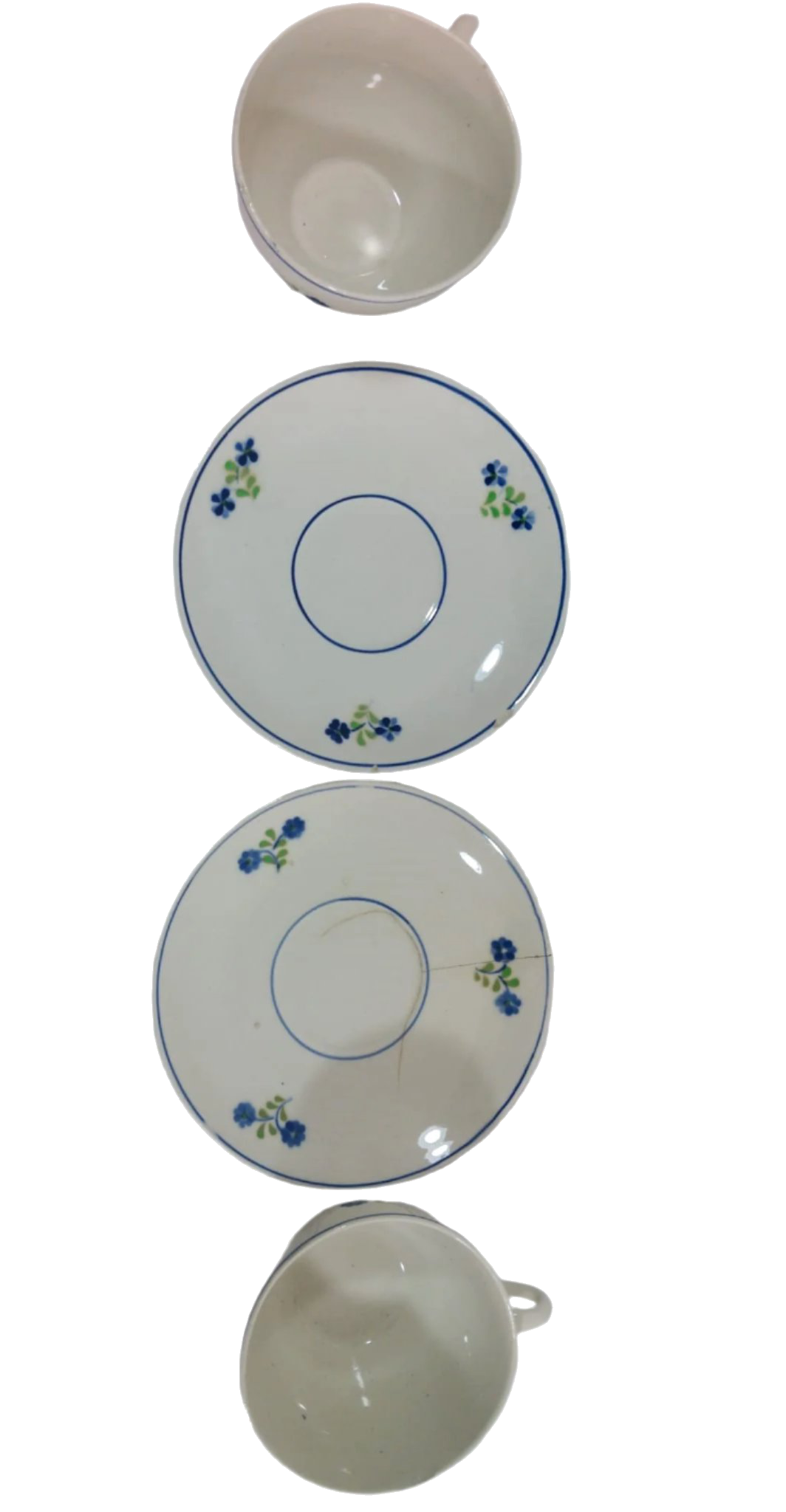 1900 Sacavém Floral Blue Dinnerware Set – 16-Piece Collection