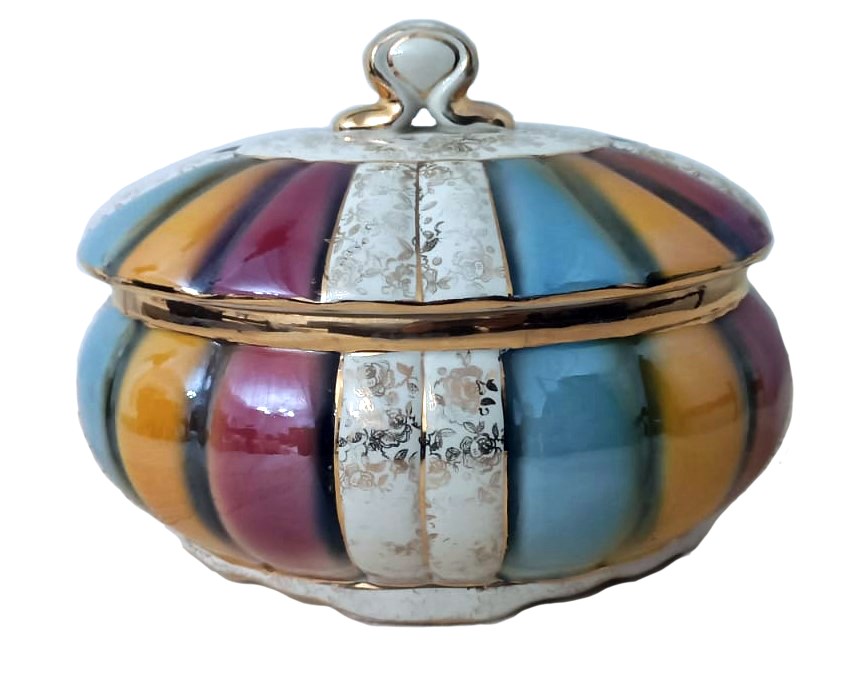 1940s Raul da Bernarda Multi-Color Tureen