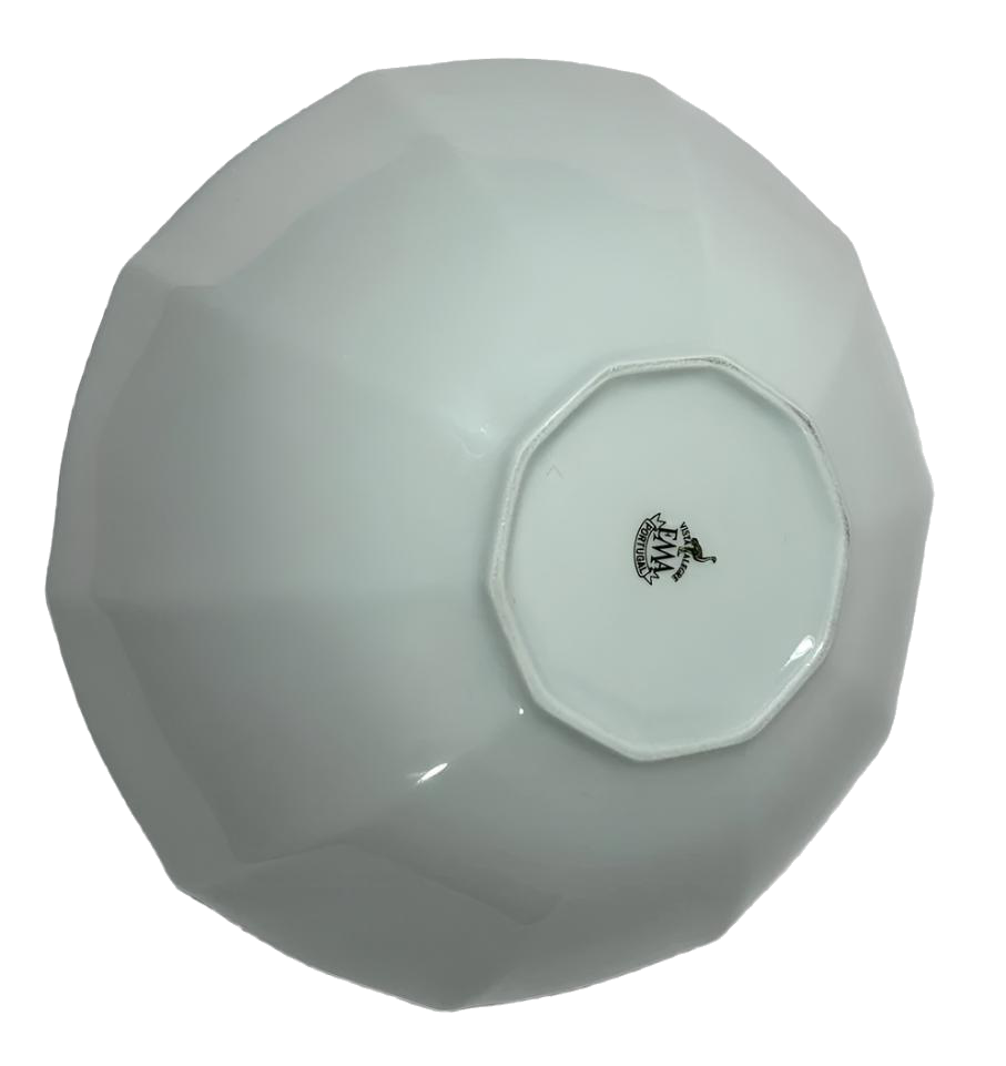 1940s Vista Alegre Blue and White Floral Bowl – 5 cm x 20 cm