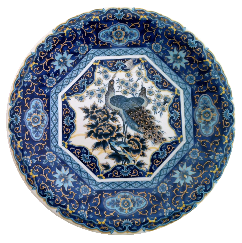 19th Century Chinese Porcelain Plate – Peacock Motif