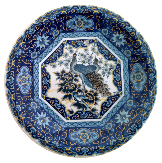 19th Century Chinese Porcelain Plate – Peacock Motif