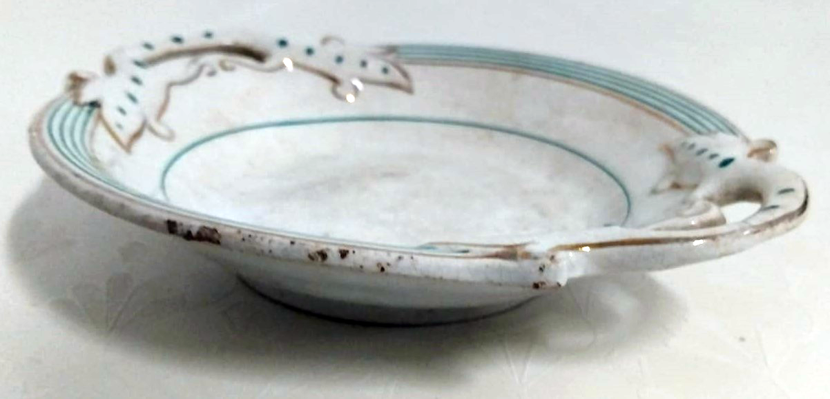 Alcântara Small Decorative Dish with Ornate Handles