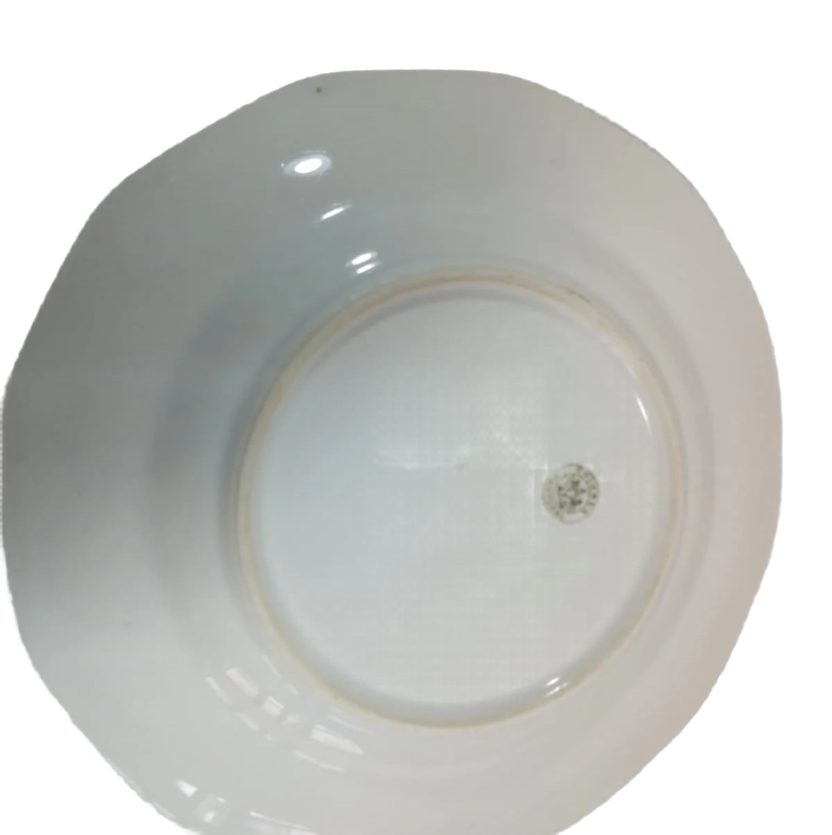 Antique 1920s Sacavém Porcelain Dining Set – Tureen, Deep Plates, and Shallow Plates