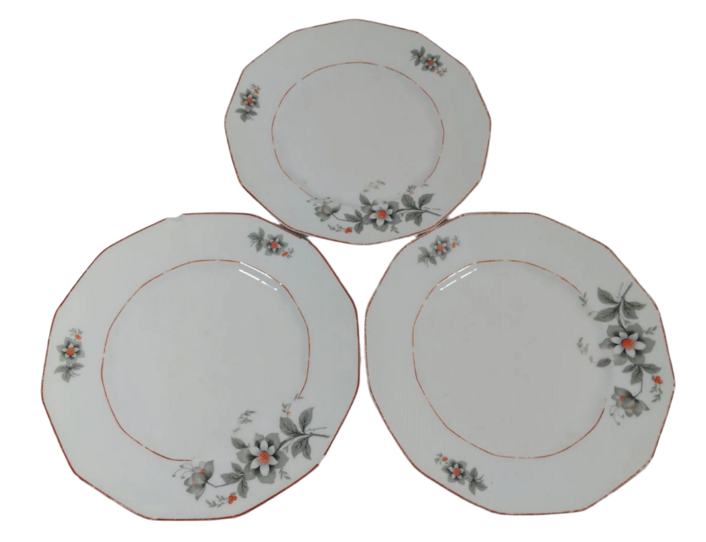 Antique 1920s Sacavém Porcelain Dining Set – Tureen, Deep Plates, and Shallow Plates
