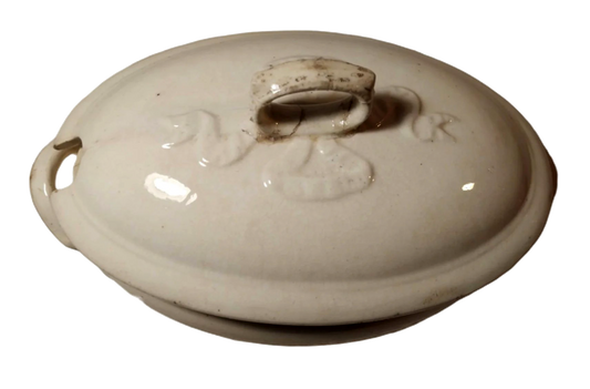 Antique 19th-Century Tureen with English Bow Design