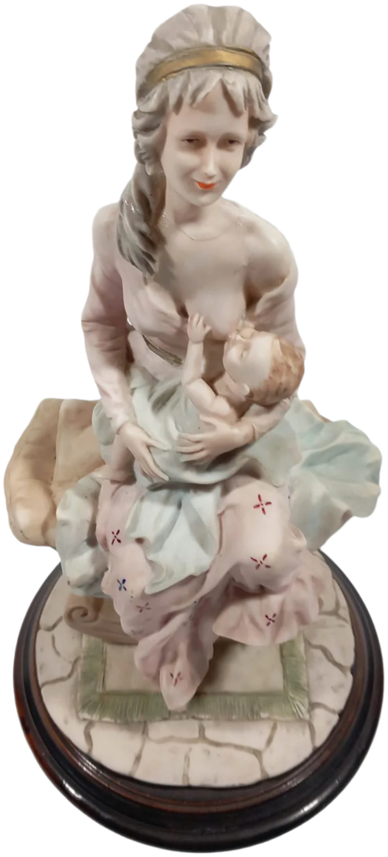 Italian Marfinite Figurine 1950s-1960s – Mother and Child, 28 cm