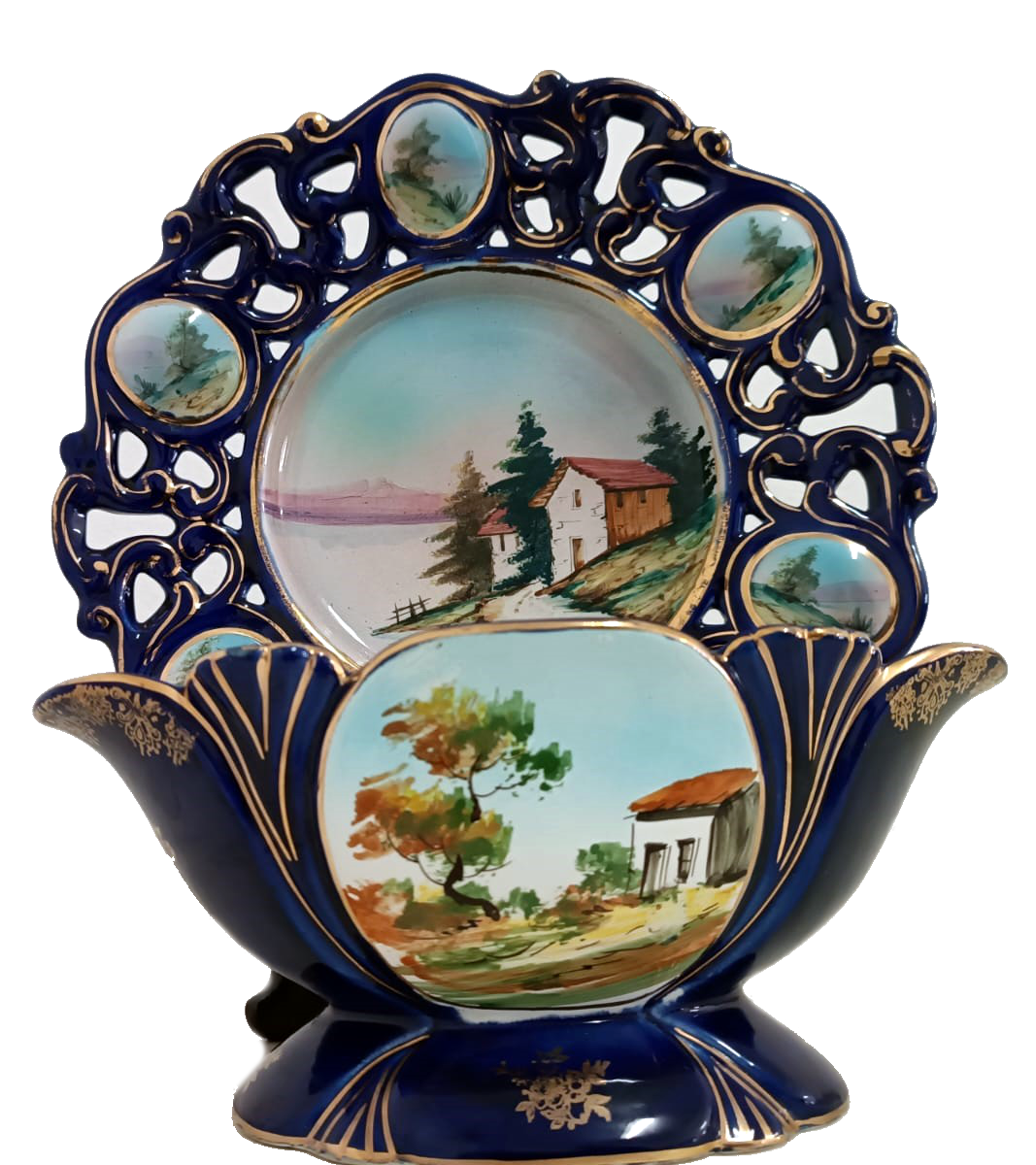 Raul de Bernarda Alcobaça Set – Antique Platter and Gravy Boat