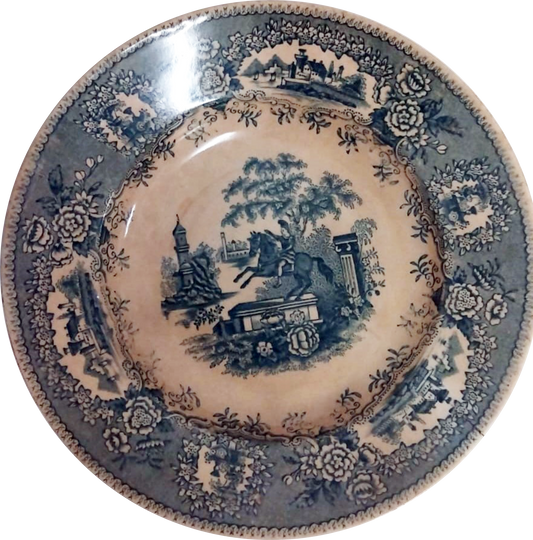 Statue Plate - 1st Edition, Massarelos Masterwork