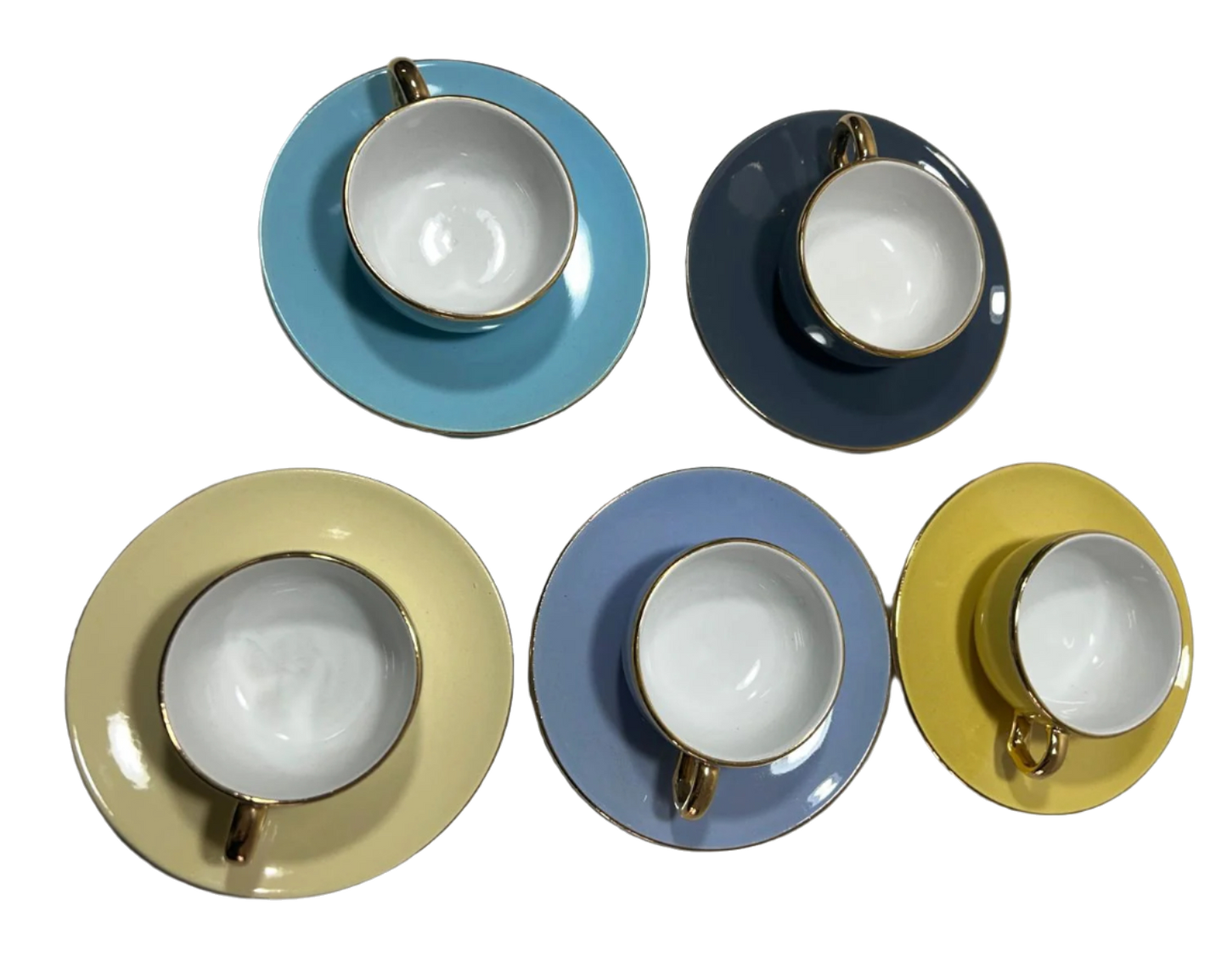 Canecas Vintage em Porcelana de Alcobaça (década de 50) Conjunto de 6