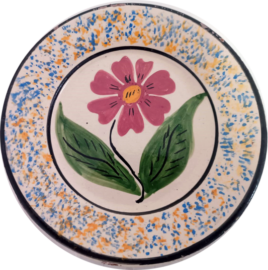 Plat en terre cuite des Açores du XIXe siècle